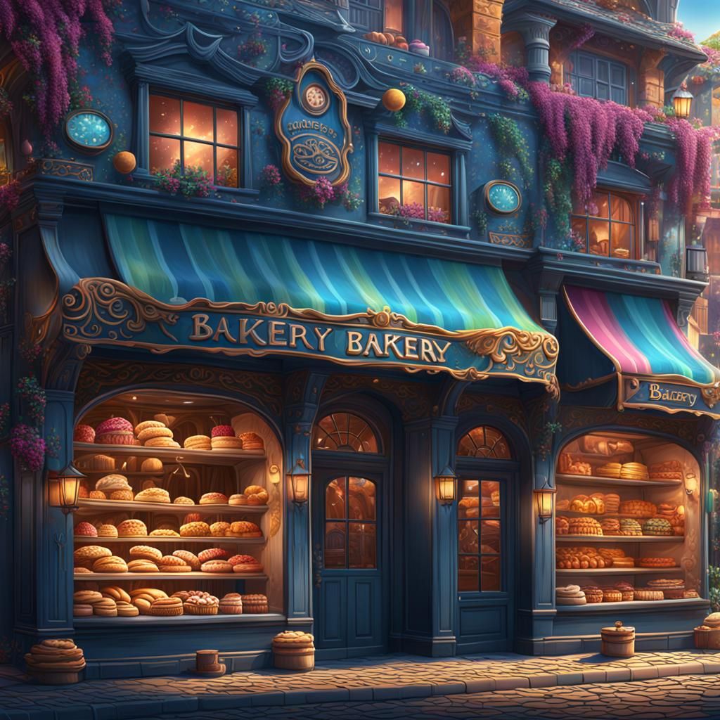 Bakery Vector Art in Detailed Matte Style