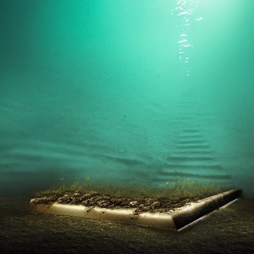 Underwater Trench in Professional Photography Style