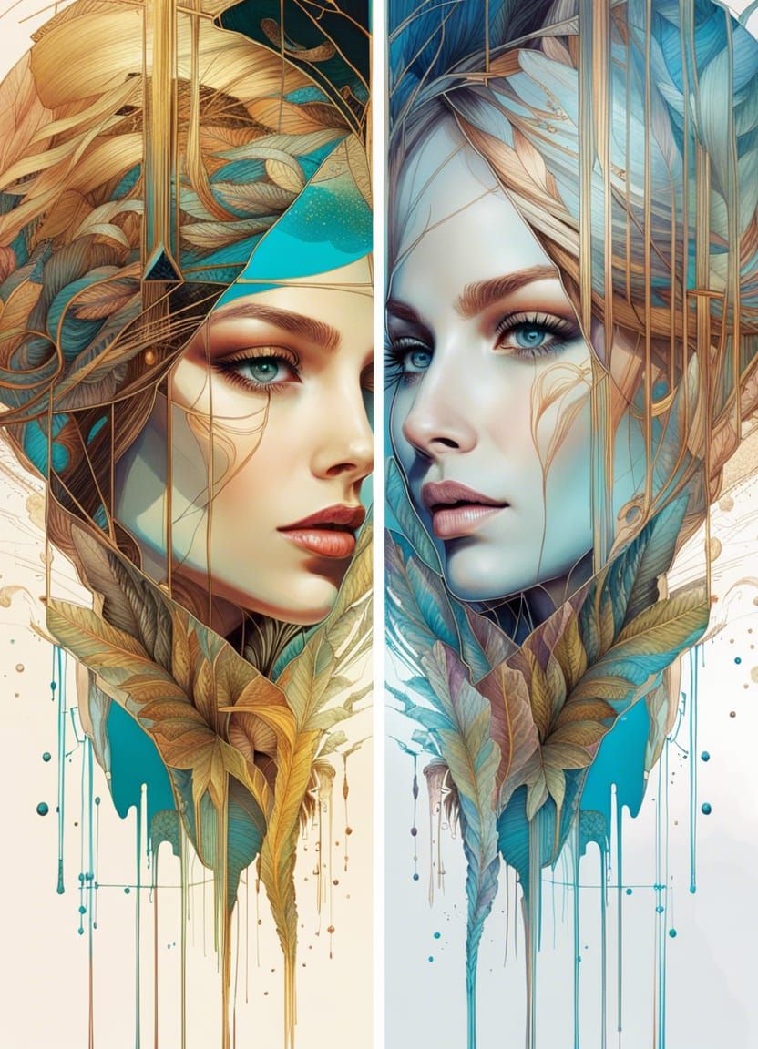 Mirror Image: Breathtaking Beauty in Split Screen