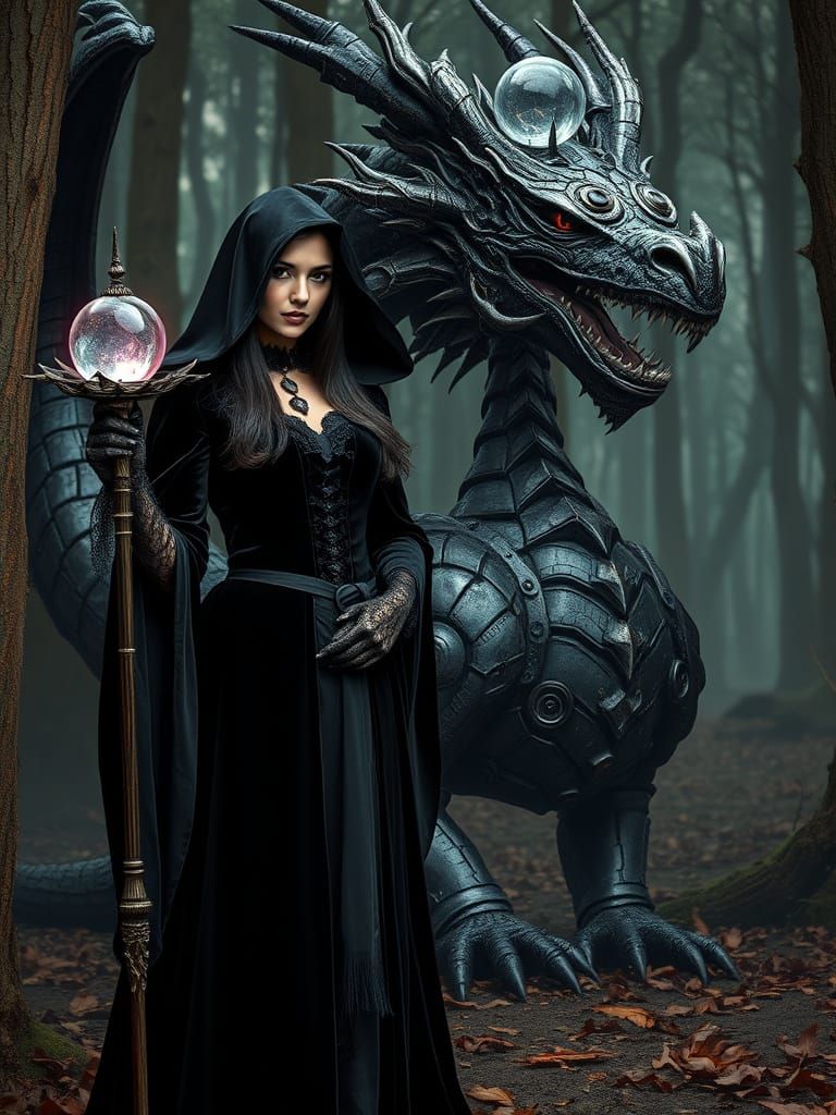 Sorceress and her pet 4