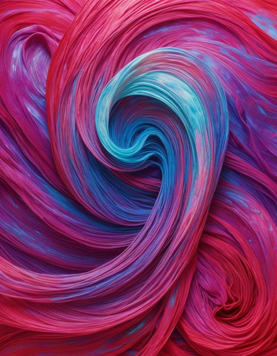 Ethereal Portrait of Jane Jay in Crimson Hues