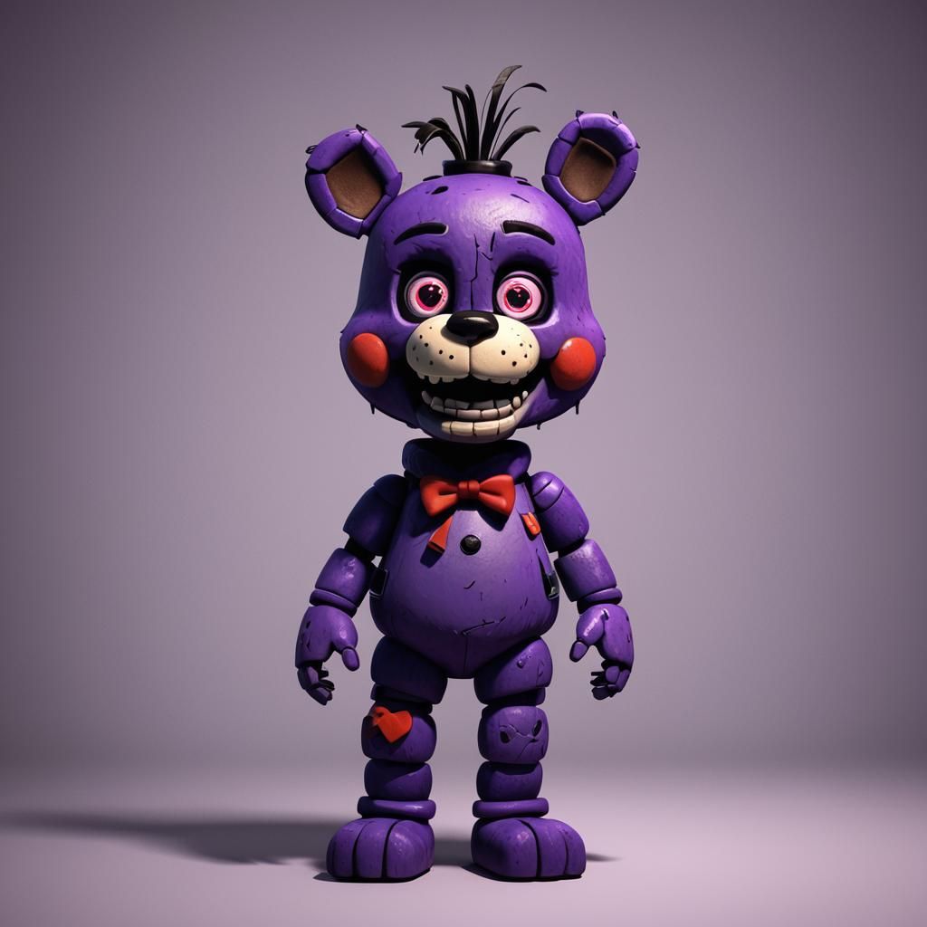 Bonnie from Five Nights at Freddy's: Pixar-style 3D Render