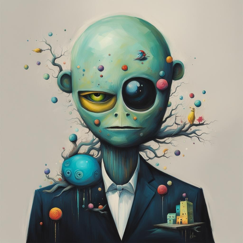 Whimsical Art Inspired by Street and Surreal Styles