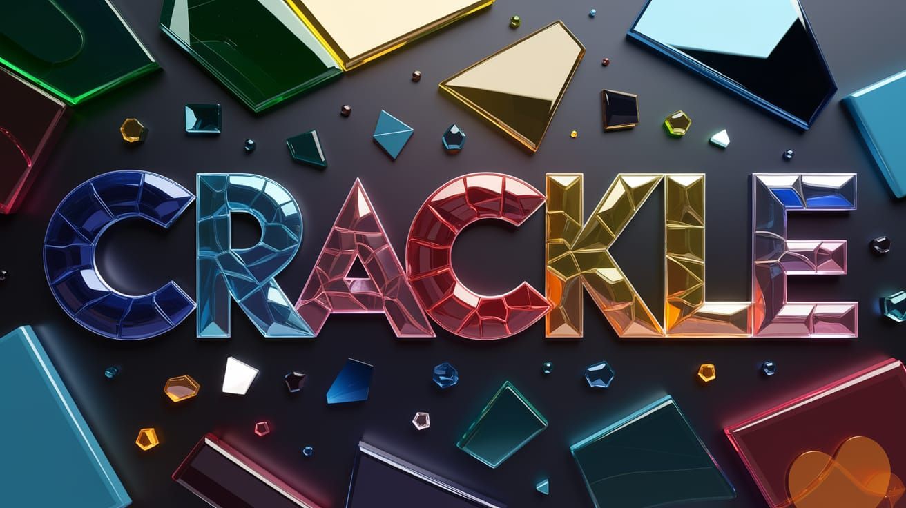 Onomatopoeia Word Art: Crackle