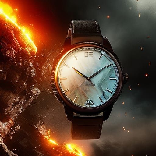 Time Stop: Clock Explosion in Cinematic 8k