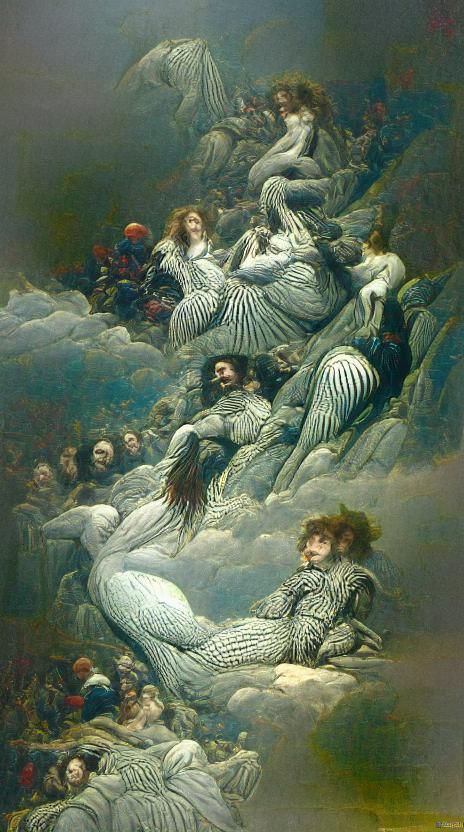 Dramatic Scene in Gustave Doré Style