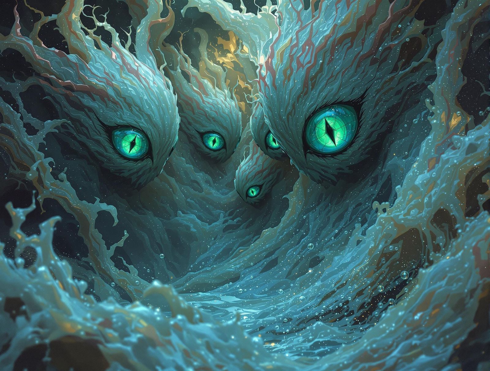 Mesmerizing Blasphemy-Inspired Sea Glass Eyes Exploding With Gas