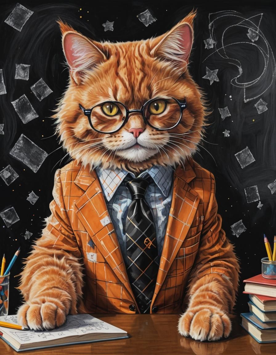 Professor Fluffy Ready for a Lecture (eastern indigo's Back ...