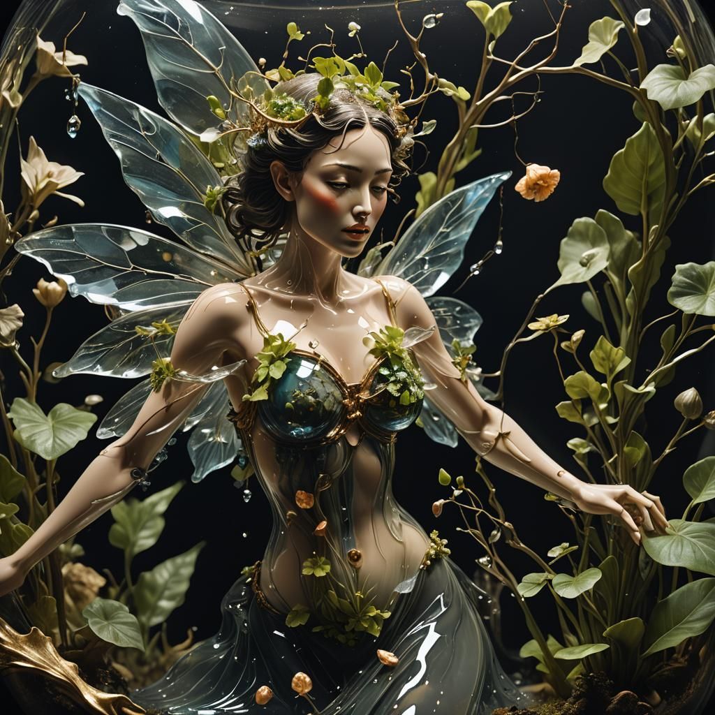 Glass Fairy Reveals Miniature World: Surreal Art