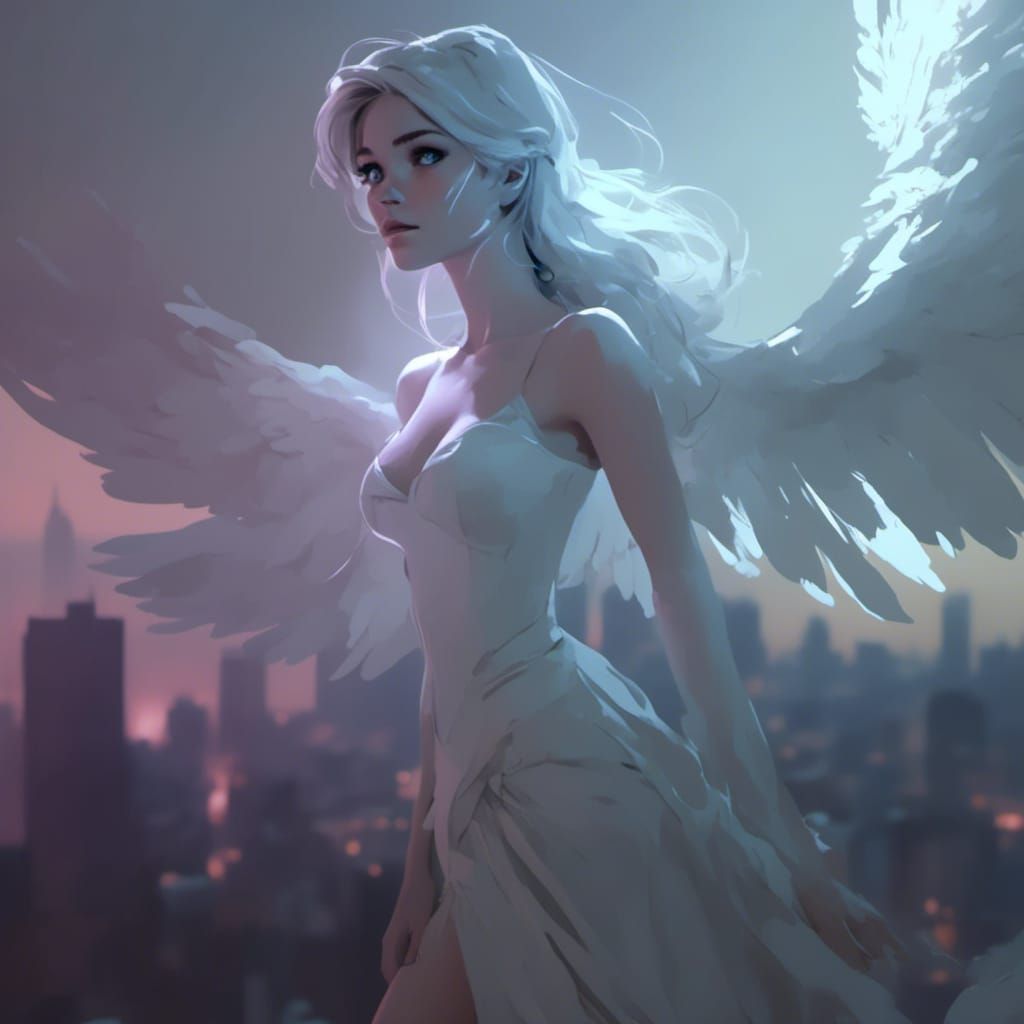 A very rare platinum blonde angel.