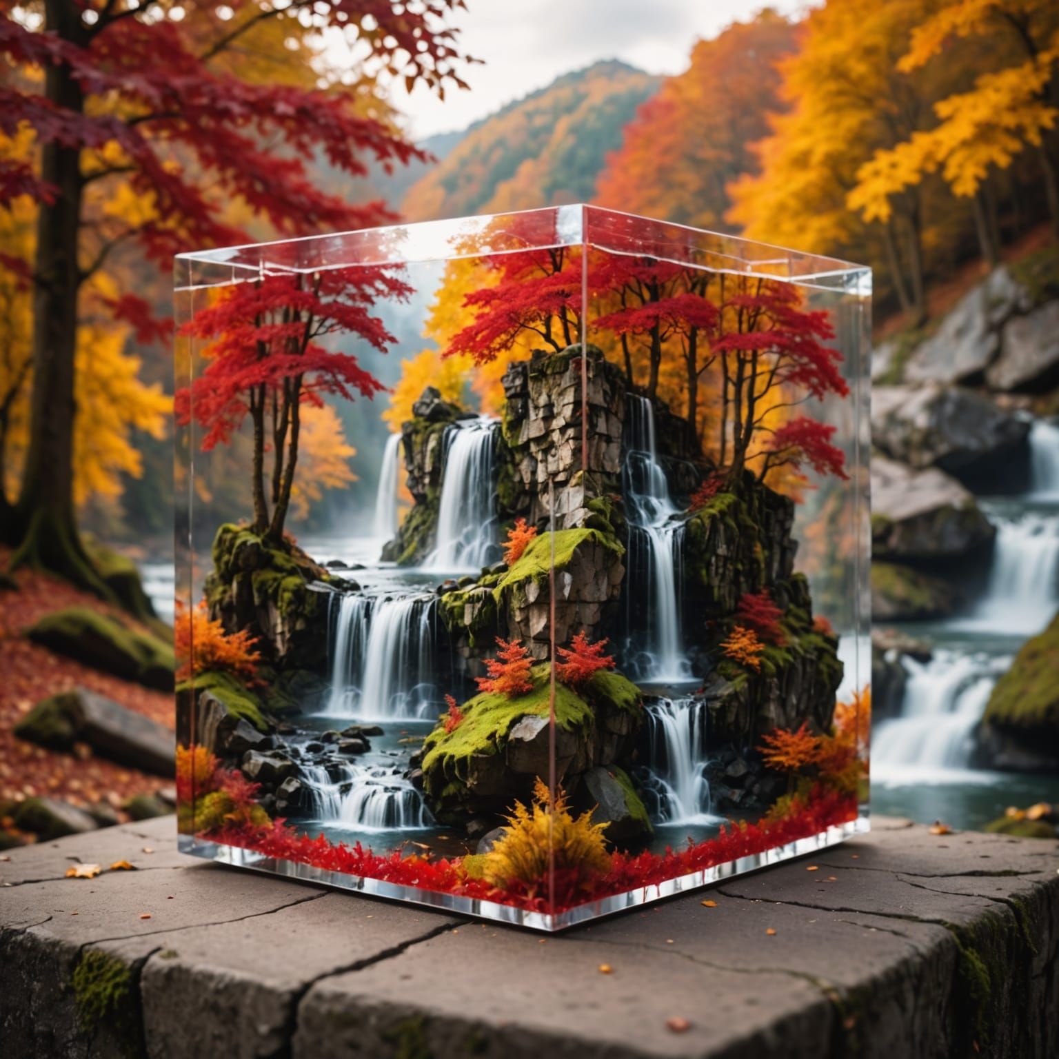 Autumn Waterfall 