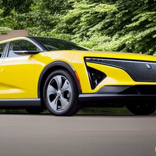 Yellow 2023 Cord 812 Sedan EV in Photo