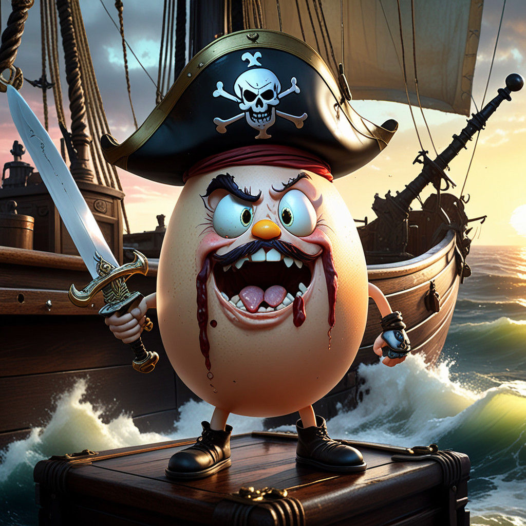 Vigilant Egg Pirate Commands the High Seas