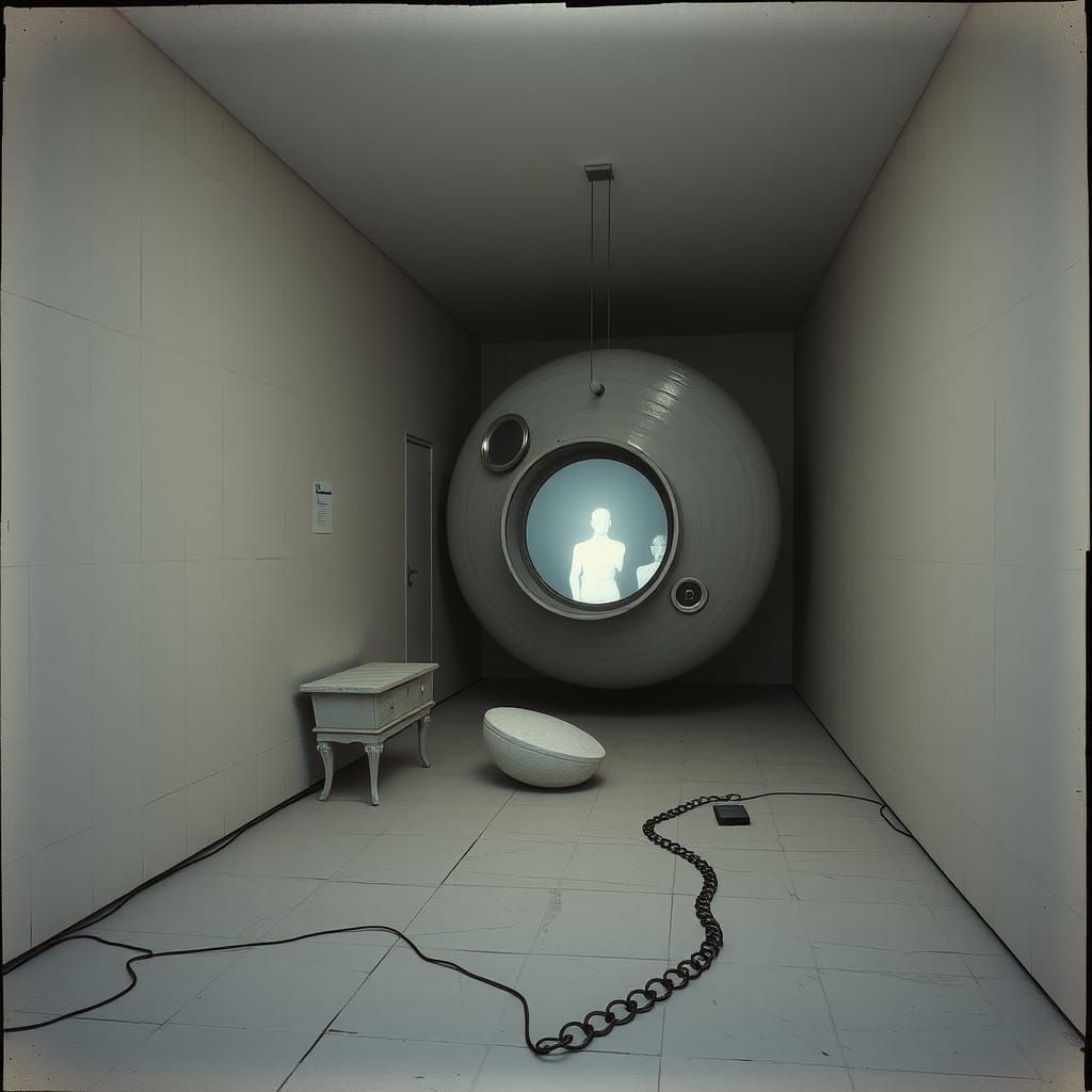 Surreal Alien Technology in Negative Space