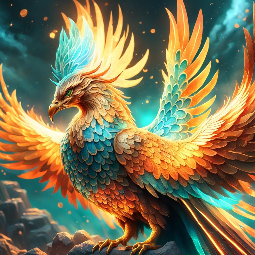 Ethereal Phoenix in Majestic Glory