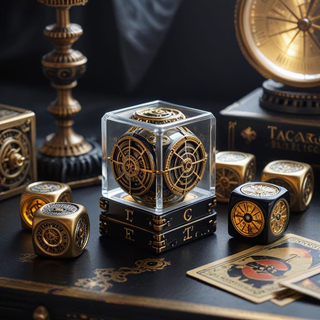 Mystical Steampunk Tarot Dice