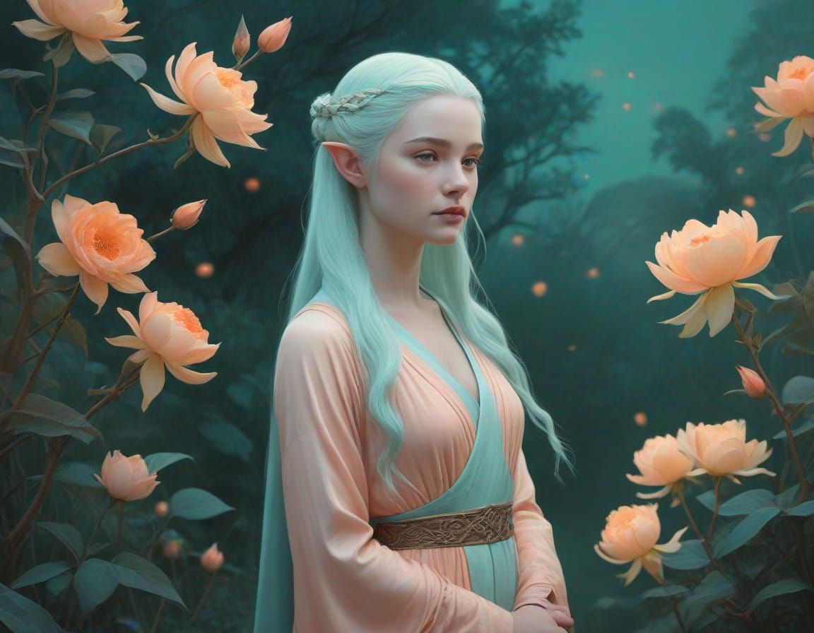 Legolas in a Dreamy Night Garden