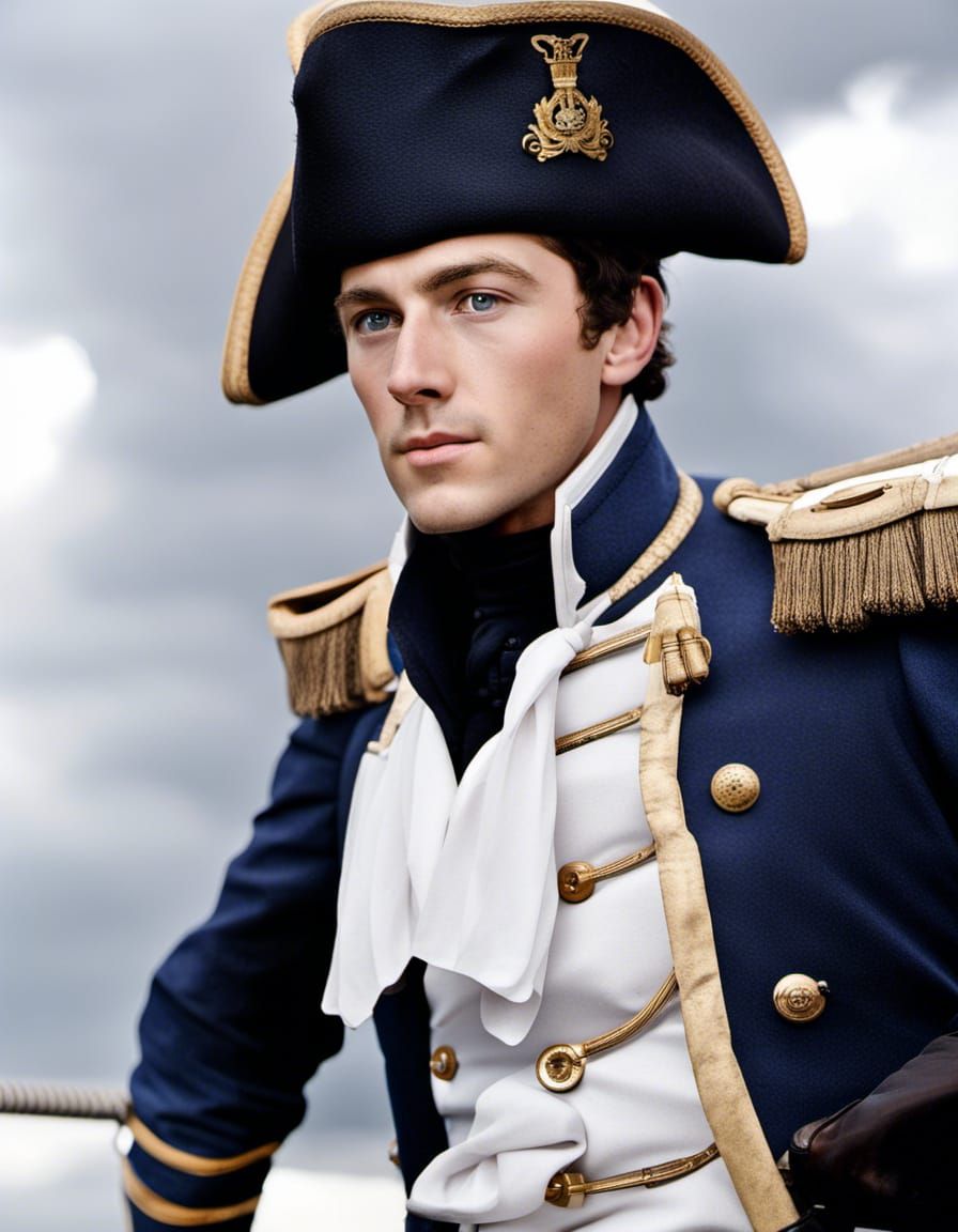 Young Horatio Hornblower Aboard His Sailship