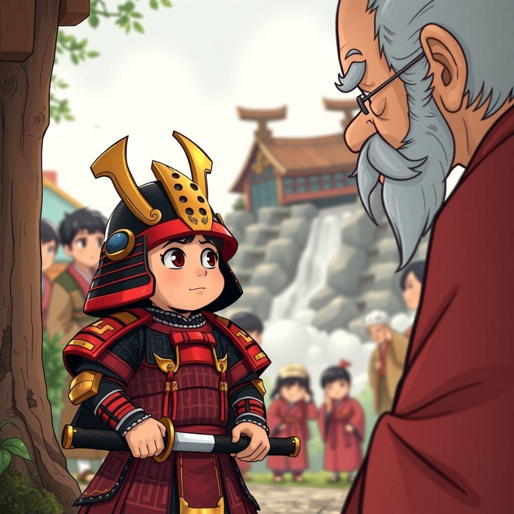 Tiny Samurai Kiko Stands Tall Against Elder's Wisdom