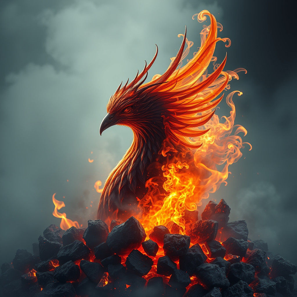 Phoenix rising from the ashes