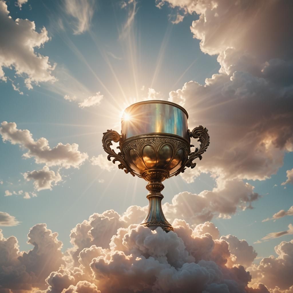 Shining Holy Grail in Ethereal Soft Focus