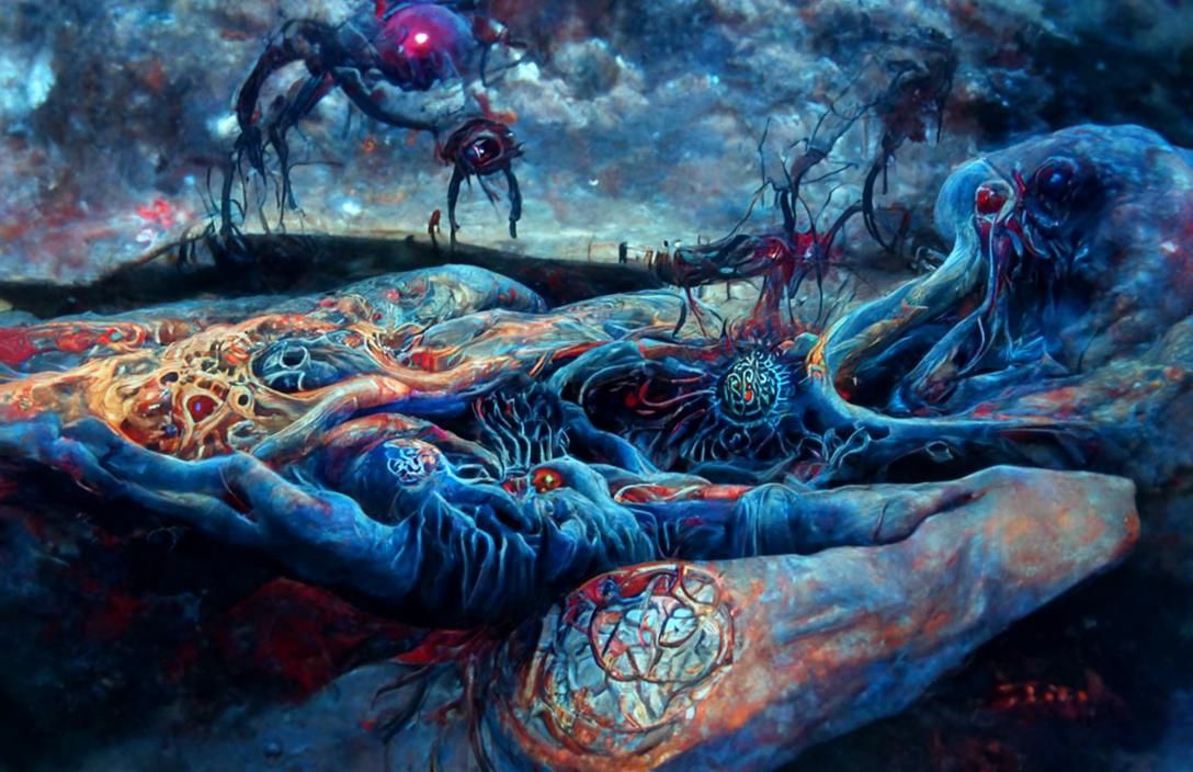 Eldritch Stigmata: A Beautifully Strange Digital Painting