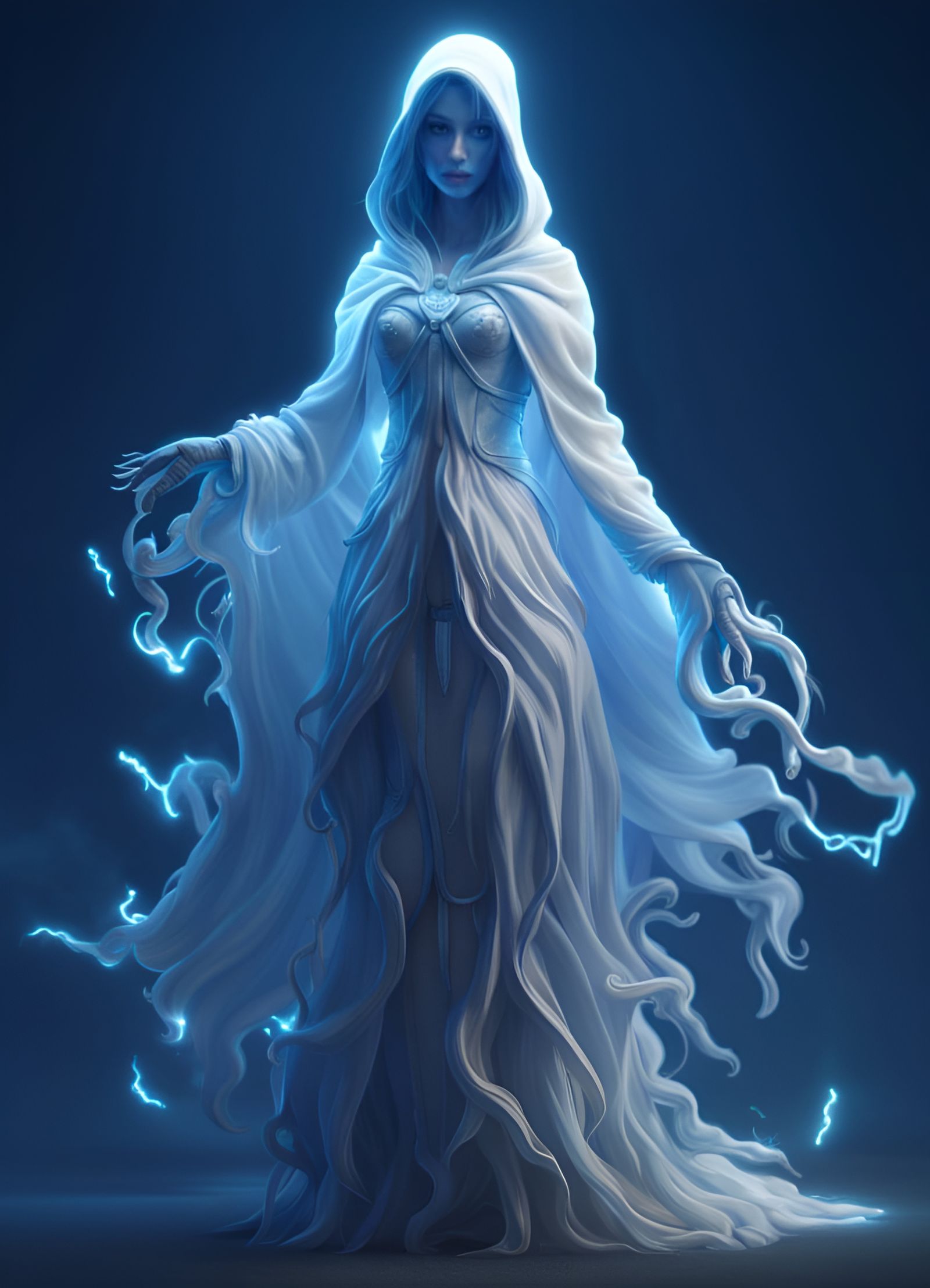 Ethereal Woman Ghost in Fantasy Concept Art
