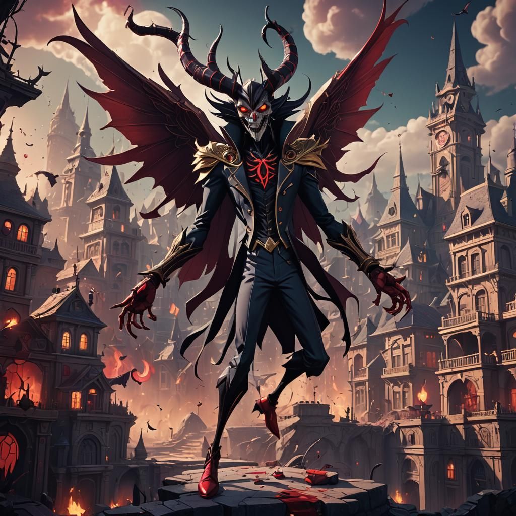 Lucifer Morningstar: Detailed Matte Painting