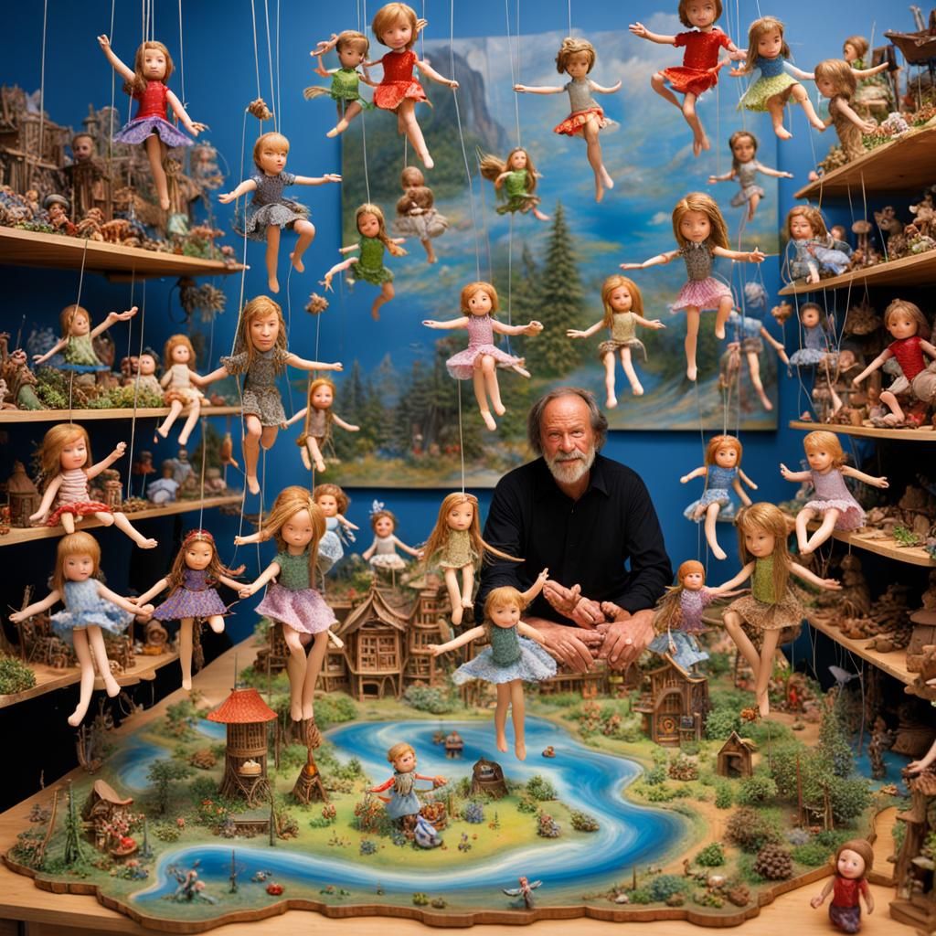 Doll Repair in Dreamlike Jim Warren Style