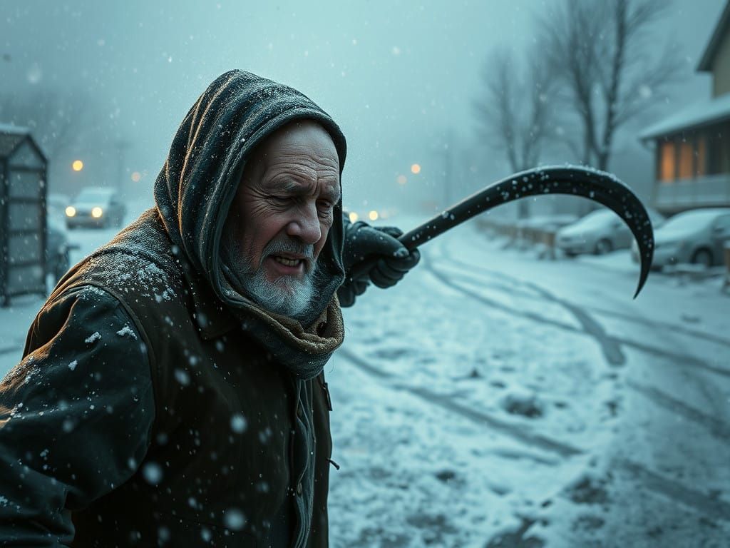 Winter Storm Battle: Grim Reaper's Shadow Looms
