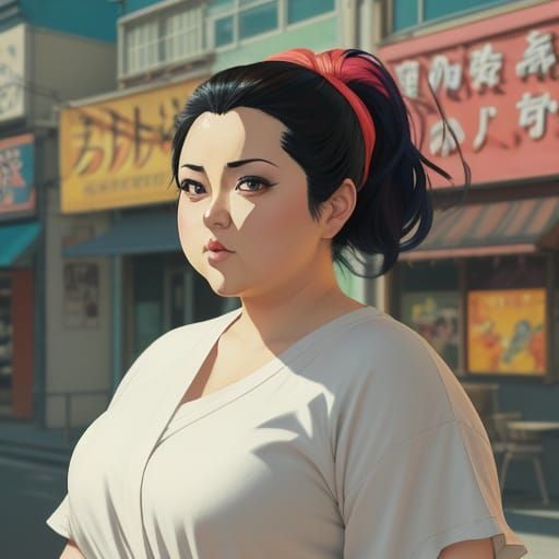 Anime Manga Portrait of a Small Woman