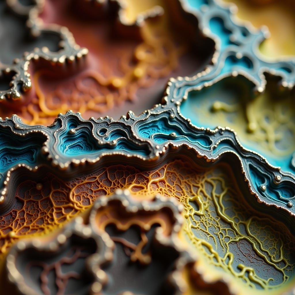 Detailed Wood Sculpture with Organic Textures