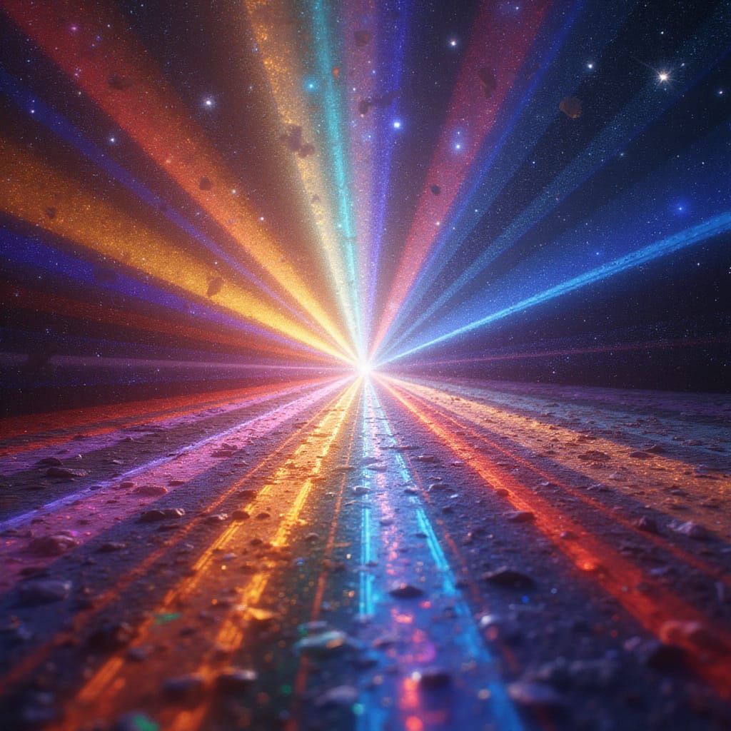 Iridescent Prism of Celestial Light