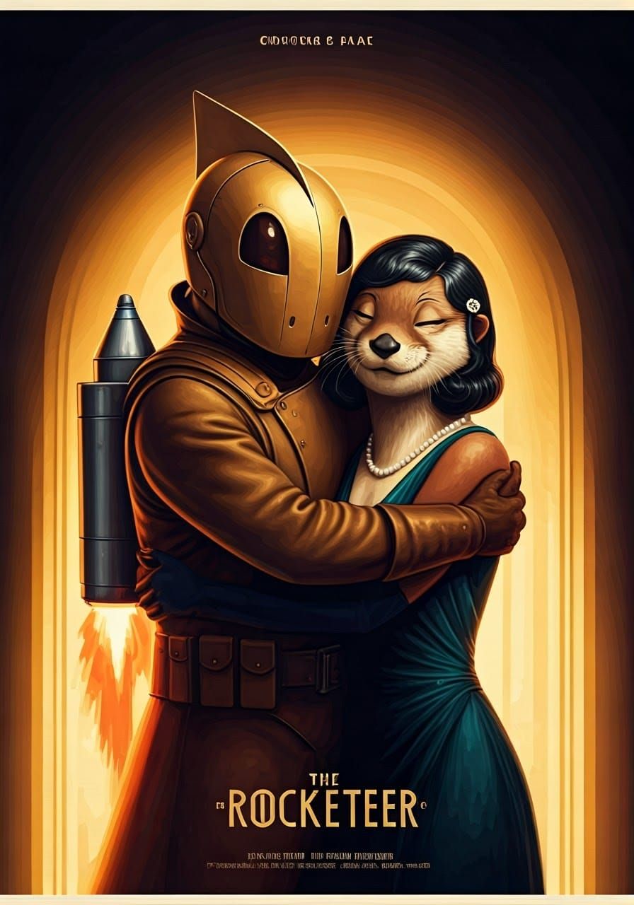 Rocketeer Otter Hugs a 1930s Siren
