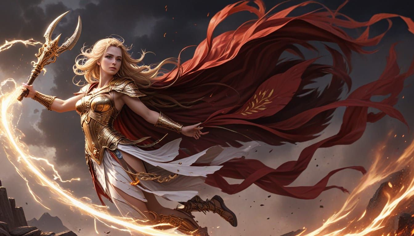 Norse Goddess Valhalla Divine Female Figure