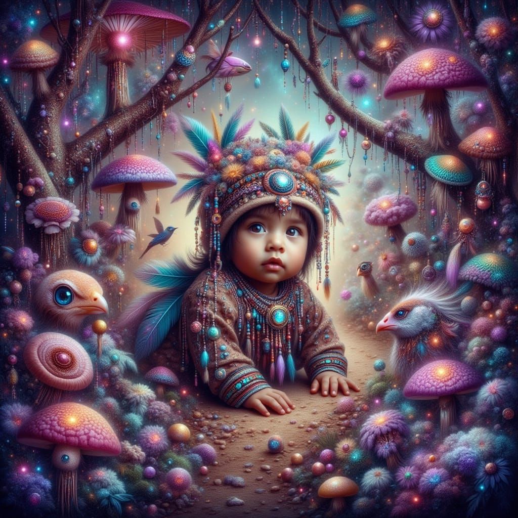 Baby's Journey Through Enchanted Forest