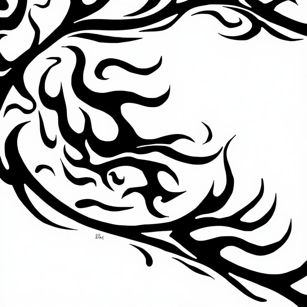 Dance of Flames in Neo-Tribal Art