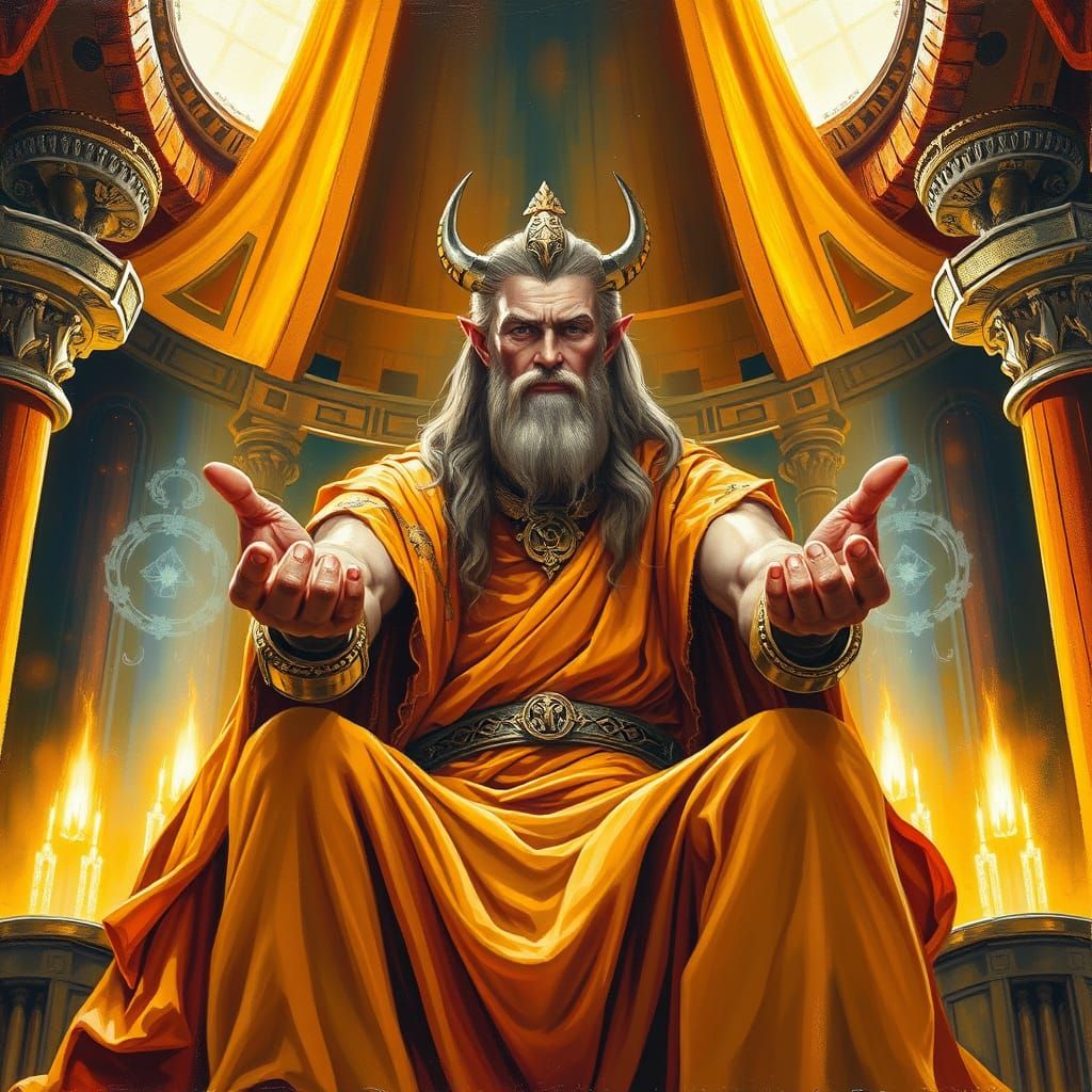 Norse God Forseti in Grand Asgardian Hall