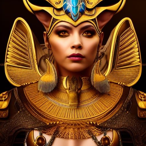 Epic Digital Painting of Bastet