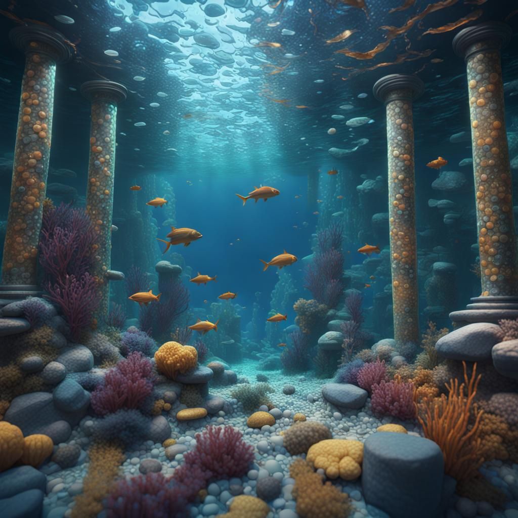Underwater ruins