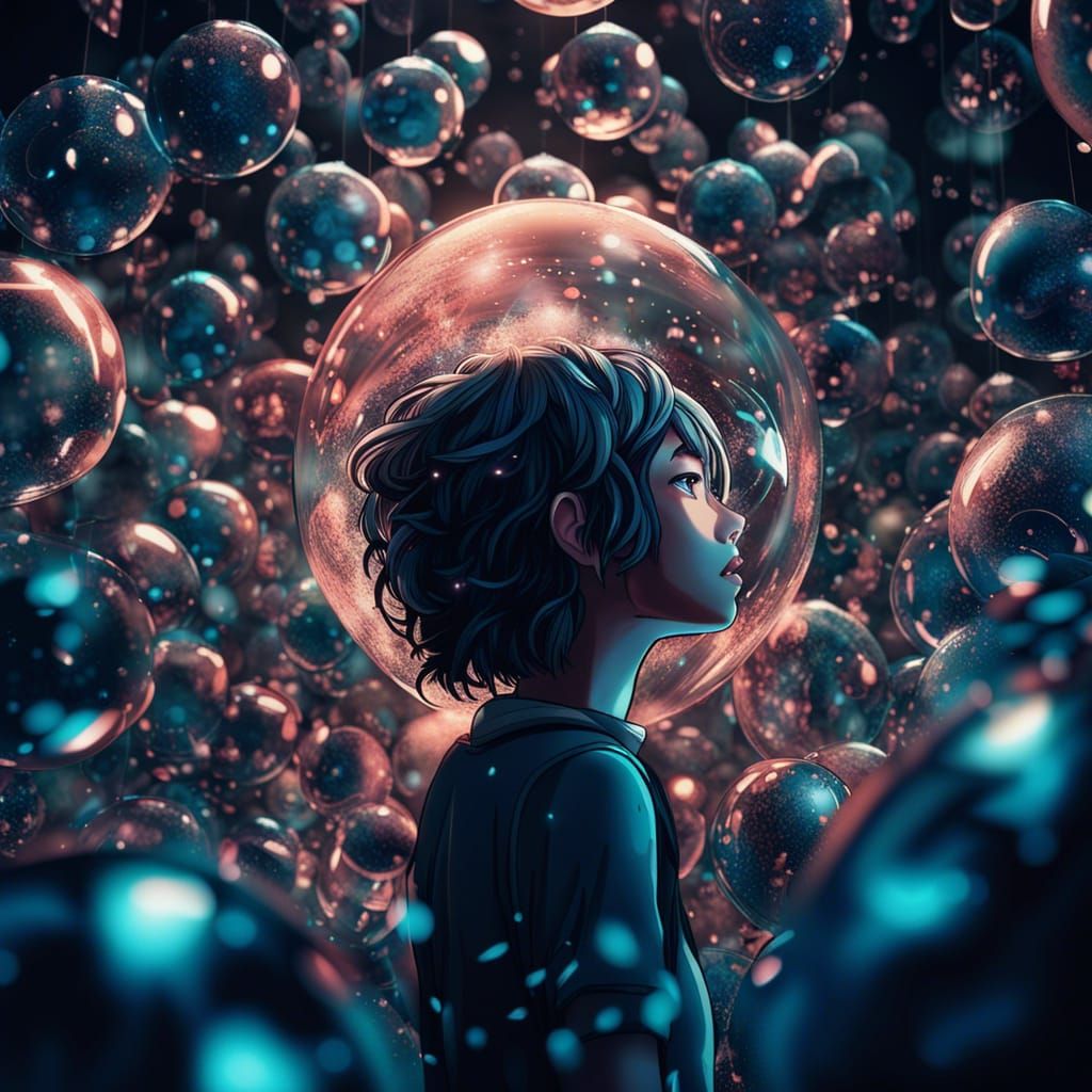 Anime Teens Catching Dreams: A Film Noir Fantasy