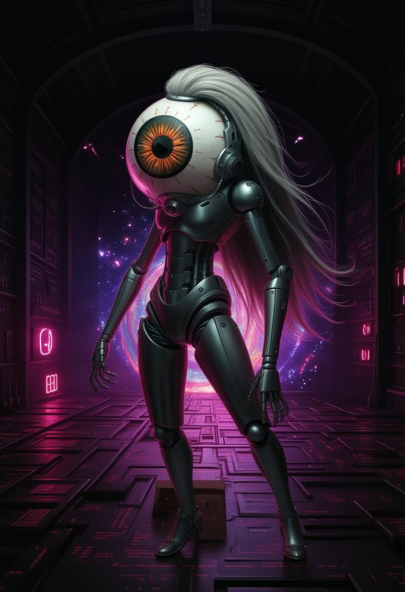 Psychedelic Alien Monster in Futuristic DMT Design