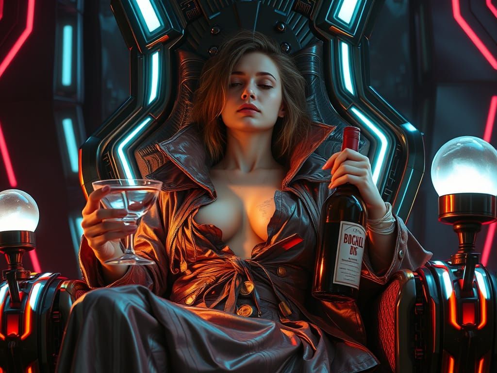 Cyberpunk Queen's Desperate Reprieve