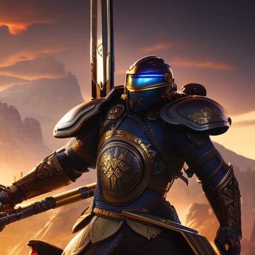 Goryeo Dynasty King in War Armor: Digital Illustration