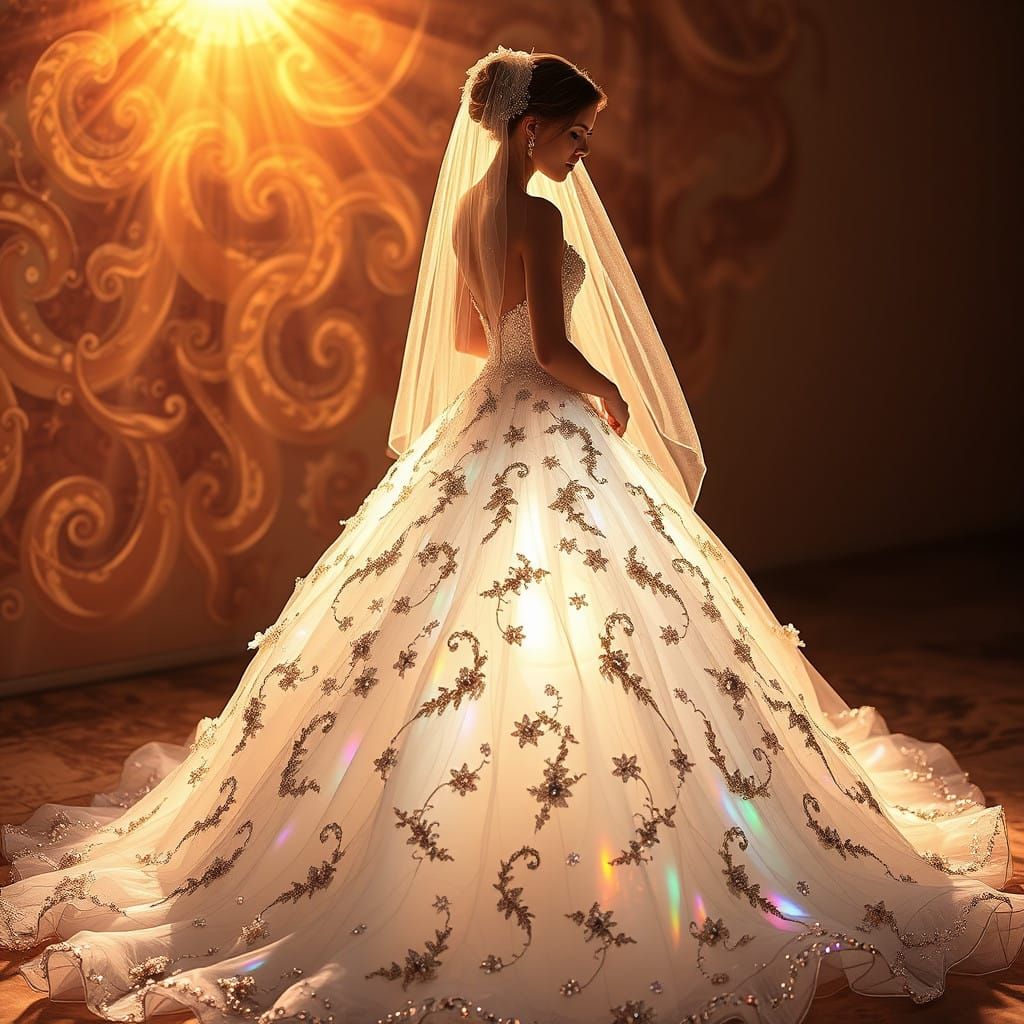 Ethereal Radiance in French Couture Fashion