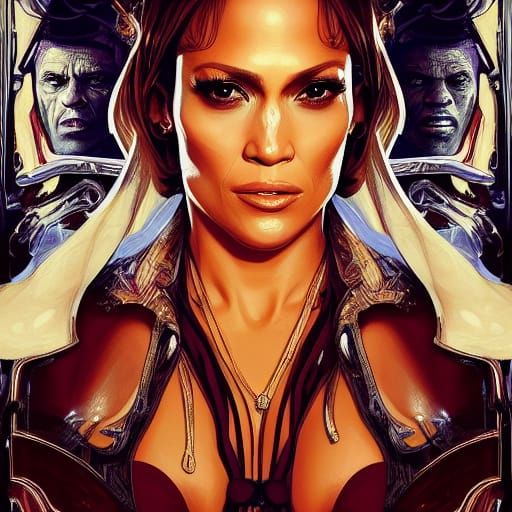 Jennifer Lopez: Epic Sci-Fi Fantasy Movie Poster