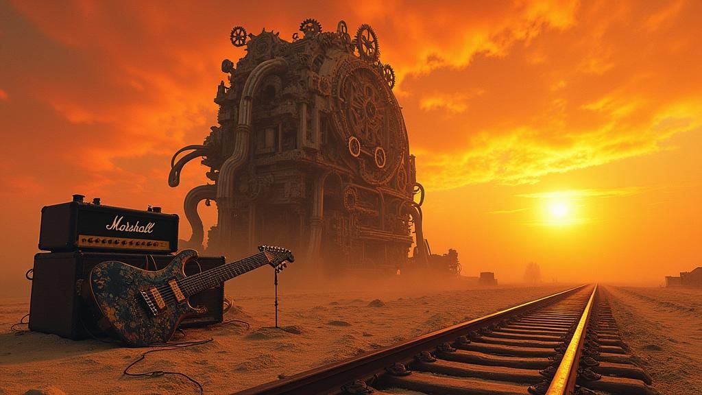 Steampunk Desert Machine in Unreal Engine