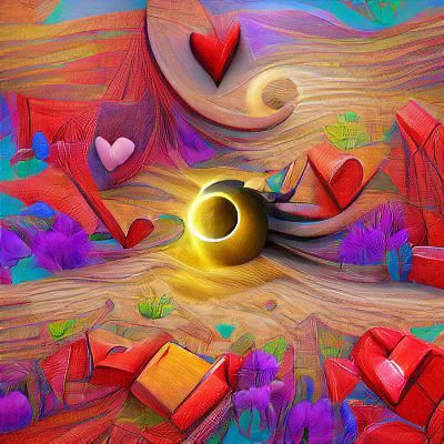 Sun and Moon in Love: Digital Storybook Illustration