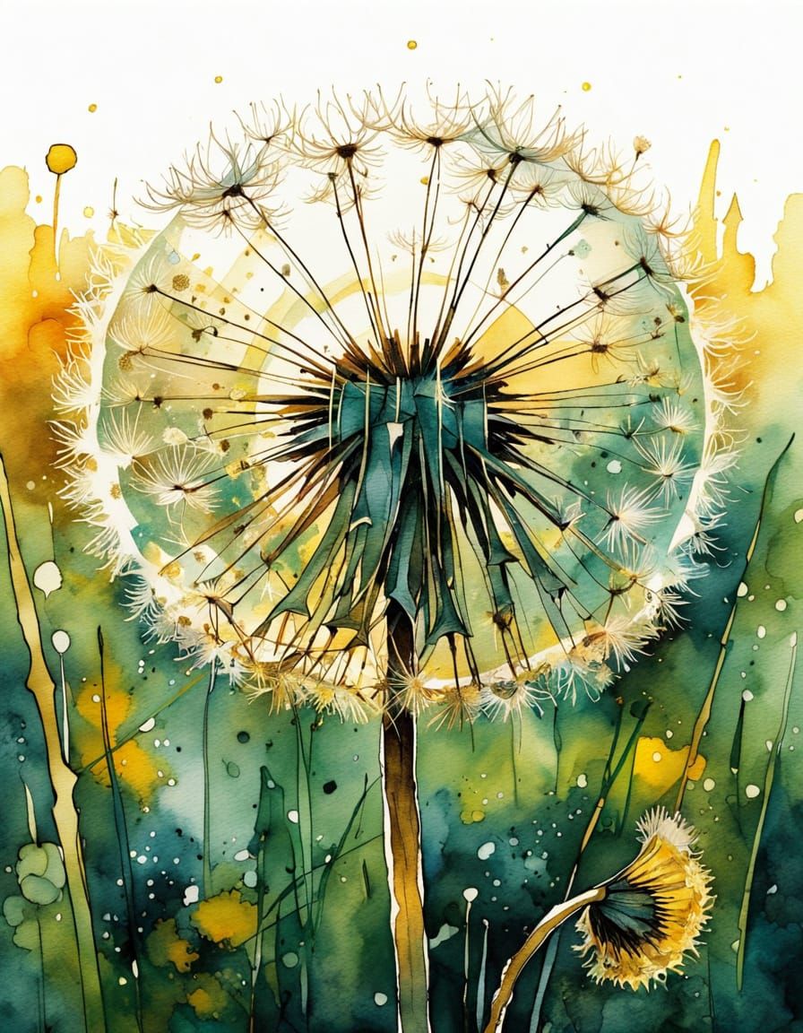Sun-drenched Dandelion