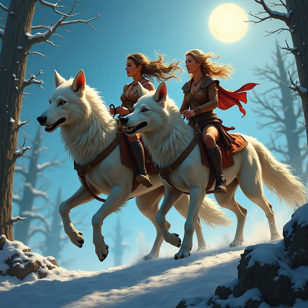 Elves on Wolves: A Fantasy Art Adventure